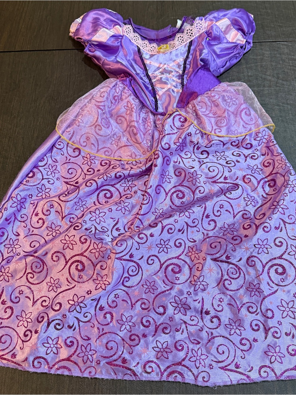 Rapunzel Disney Girls' Purple Princess Dress - Sz 4-6